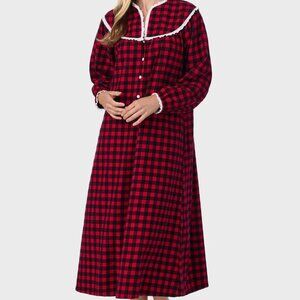 LANZ OF SALZBURG - Buffalo Check Flannel Gown - XLarge - NWT